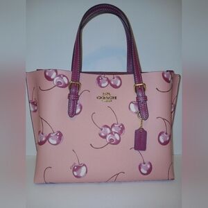 Coach Pink Cherry Mollie 25 Tote